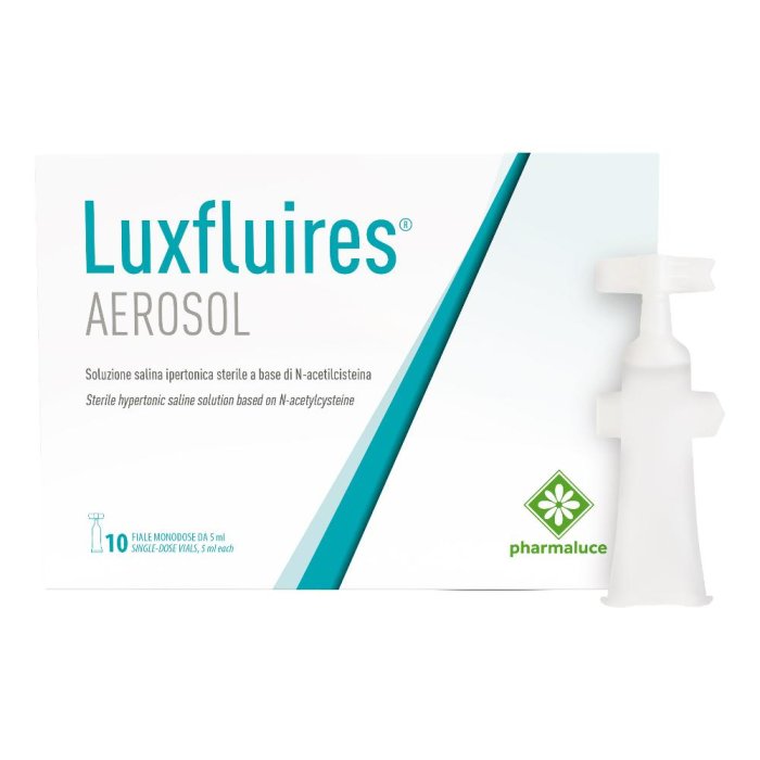 Luxfluires Soluzione per Aerosol 10 Fiale da 5 Millilitri per il Trattamento delle Vie Respiratorie