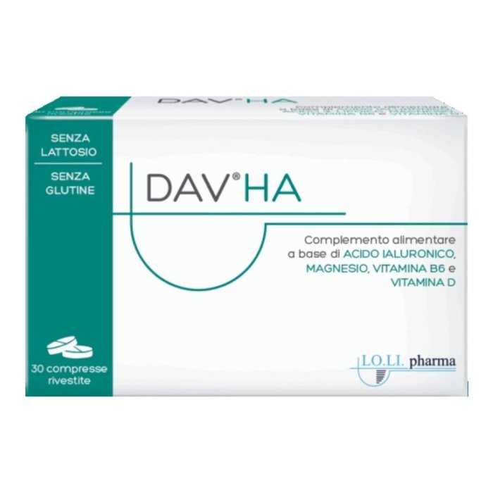 Dav HA integratore alimentare 30 compresse &ndash; acido ialuronico, magnesio, vitamina D e B6