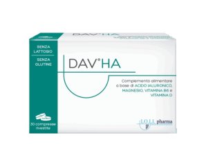 DAV HA Integratore alimentare con acido alfa-lipoico, magnesio, vitamina B6 e vitamina D – 30 compresse