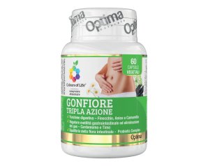 Optima Naturals Colours Of Life - Gonfiore Tripla Azione 60 Capsule
