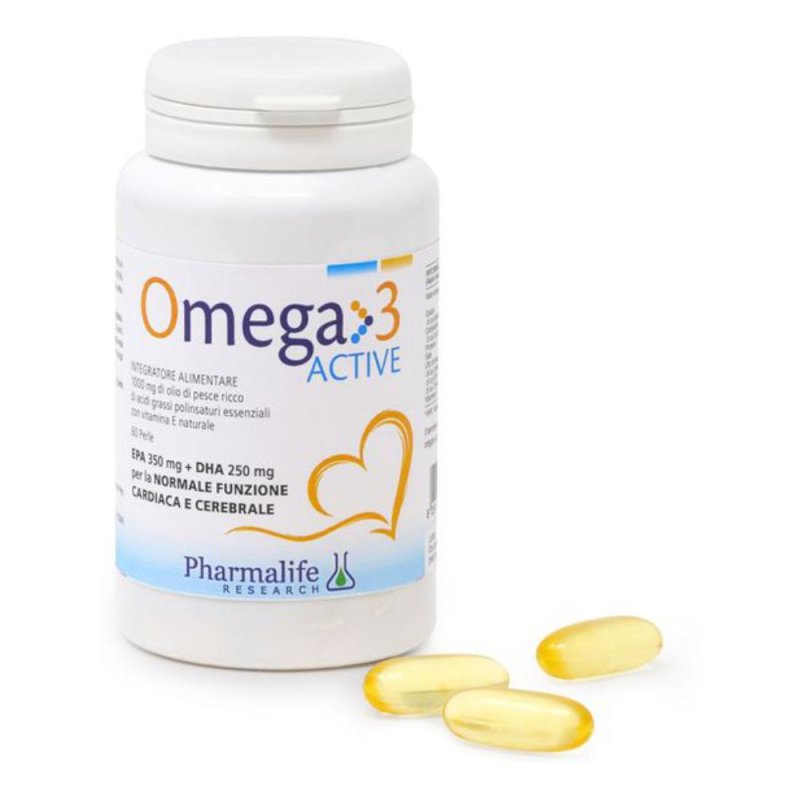 Pharmalife Research Omega3 Active Integratore Antiossidante 60 Perle