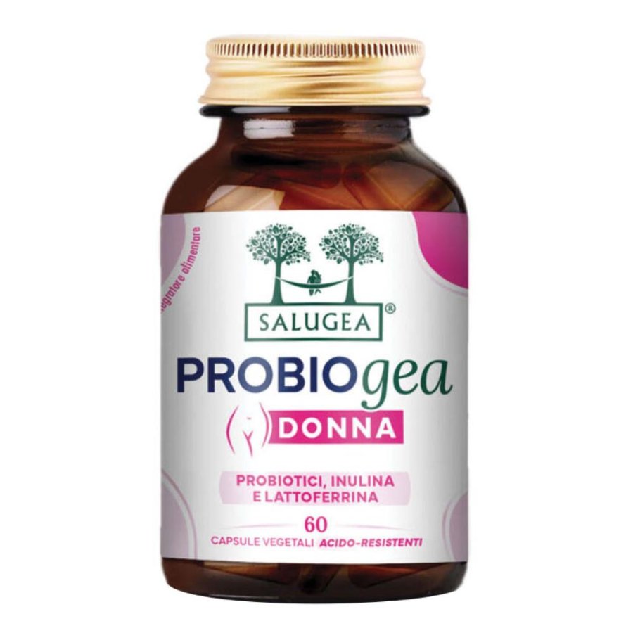 Salugea ProbioGea Donna Integratore Probiotico per la Donna 60 Capsule Vegetali Acido-Resistenti Salugea ProbioGea Donna Integratore Probiotico per la Donna 60 Capsule Vegetali Acido-Resistenti
