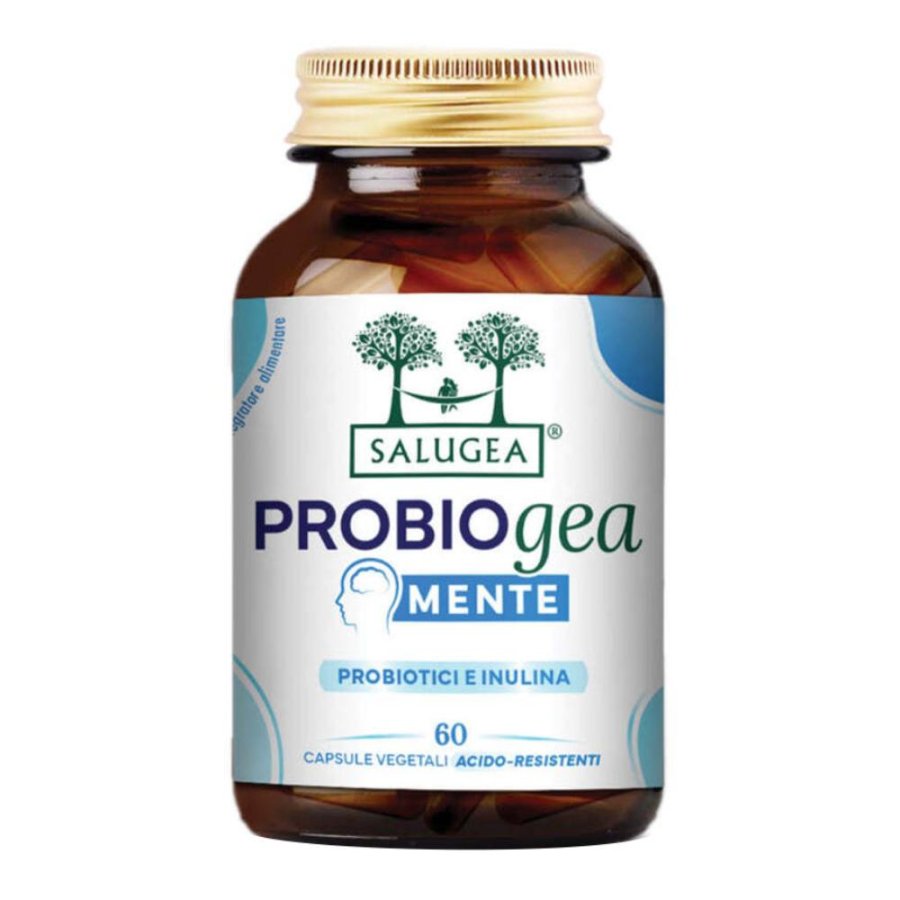 Salugea ProbioGea Mente Integratore Probiotico per l'Umore 60 Capsule Vegetali Acido-Resistenti Salugea ProbioGea Mente Integratore Probiotico per l'Umore 60 Capsule Vegetali Acido-Resistenti