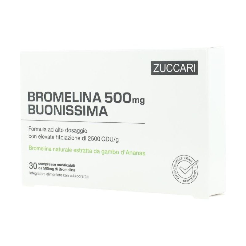 Bromelina Buonissima integratore alimentare 30 compresse ad alto dosaggio Bromelina Buonissima integratore alimentare 30 compresse ad alto dosaggio