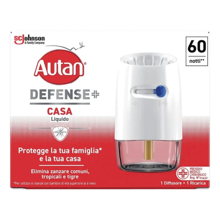 Autan Defense Liquido Elettrico Antizanzare per la Casa con Diffusore e Ricarica Autan Defense Liquido Elettrico Antizanzare per la Casa con Diffusore e Ricarica