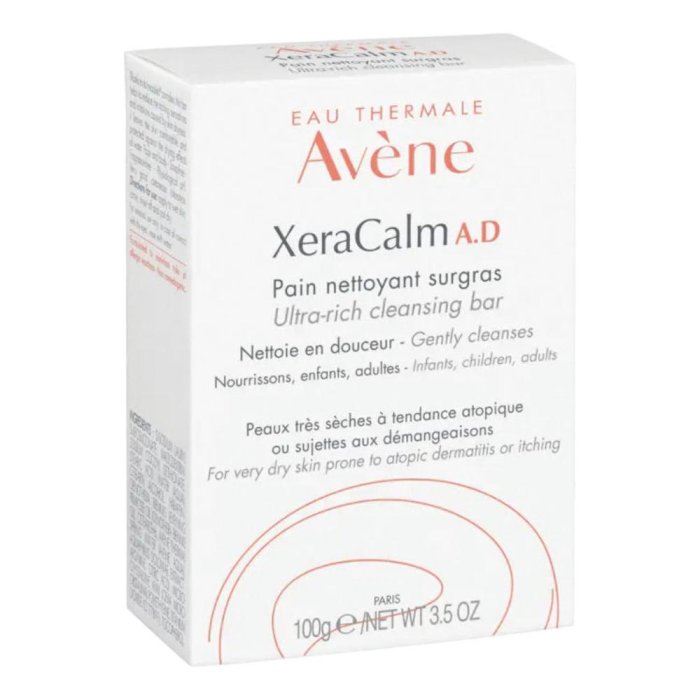Avene Xeracalm Pane Surgras Detergente Viso e Corpo per Pelle Secca Atopica e Sensibile 100 g Avene Xeracalm Pane Surgras Detergente Viso e Corpo per Pelle Secca Atopica e Sensibile 100 g