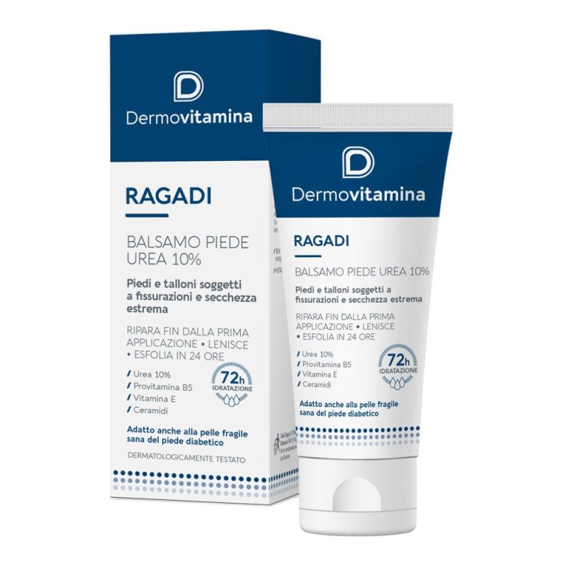 Dermovitamina Ragadi Piedi crema con urea 10% e ceramidi 75 ml