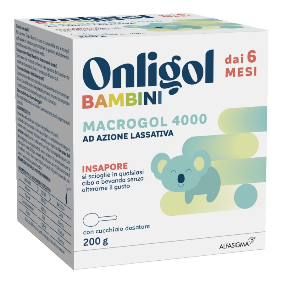 Onligol - Integratore Lassativo Bambini 6Mesi+ Confezione 200 Gr Onligol - Integratore Lassativo Bambini 6Mesi+ Confezione 200 Gr