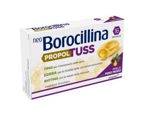 Neoborocillina Propolmiele Pastiglie per la Gola al Miele e Propoli 16 Pastiglie