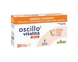 Boiron Oscillo Vitalità Adulto Integratore di Supporto Energia Fisica e Mentale 30 Compresse Effervescenti