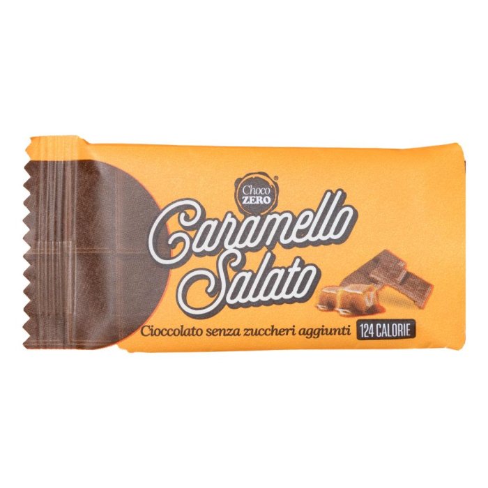 Choco Zero Tavoletta di Cioccolato al Caramello Salato Senza Zuccheri Aggiunti Choco Zero Tavoletta di Cioccolato al Caramello Salato Senza Zuccheri Aggiunti