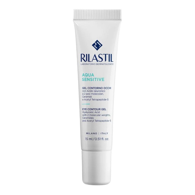 Rilastil Aqua Sensitive - Gel Contorno Occhi per Pelli Sensibili, 15ml