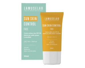 Lamuselab - Sun Skin Control Protezione Solare Viso SPF50+ Confezione 50 Ml