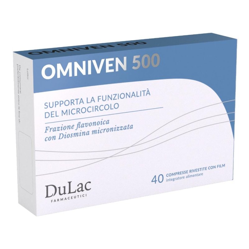 Dulac Omniven 500 Integratore Diosmina + Esperidina 40 compresse Dulac Omniven 500 Integratore Diosmina + Esperidina 40 compresse