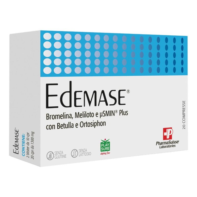 Edemase 20 compresse - integratore per drenaggio dei liquidi Edemase 20 compresse - integratore per drenaggio dei liquidi