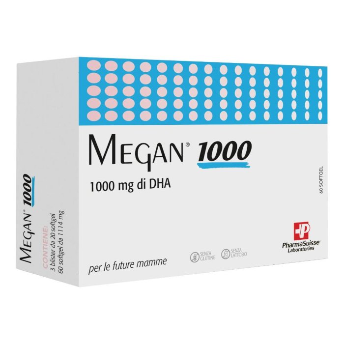 Megan 1000 - Integratore a Base di DHA per la Gravidanza 60 soft gel Megan 1000 - Integratore a Base di DHA per la Gravidanza 60 soft gel