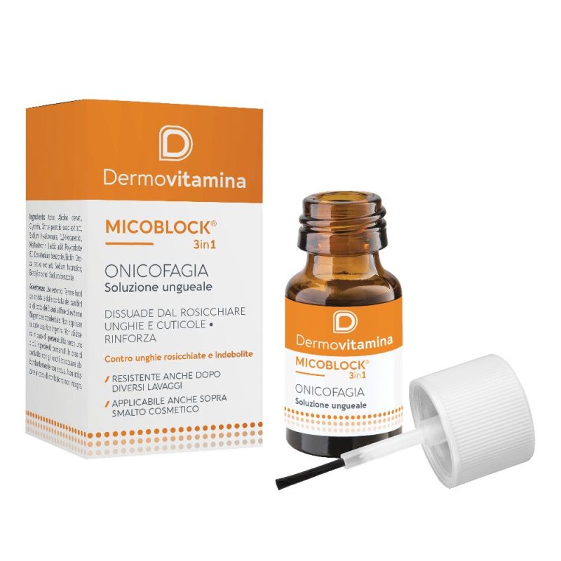 Dermovitamina Micoblock - 3 in 1 Onicofagia Soluzione Ungueale 7ml Dermovitamina Micoblock - 3 in 1 Onicofagia Soluzione Ungueale 7ml