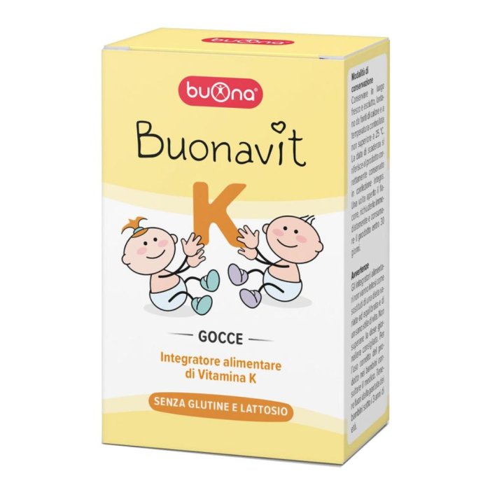 Buonavit K Gocce Orali 8,5 ml Integratore di Vitamina K per Neonati e Bambini Buona Nutrizione Buonavit K Gocce Orali 8,5 ml Integratore di Vitamina K per Neonati e Bambini Buona Nutrizione