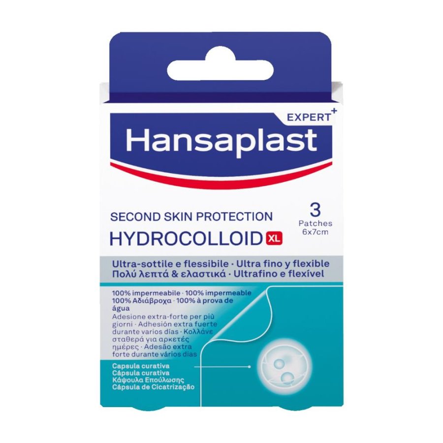 Hansaplast Second Skin XL 3 cerotti - cerotti grandi effetto seconda pelle Hansaplast Second Skin XL 3 cerotti - cerotti grandi effetto seconda pelle