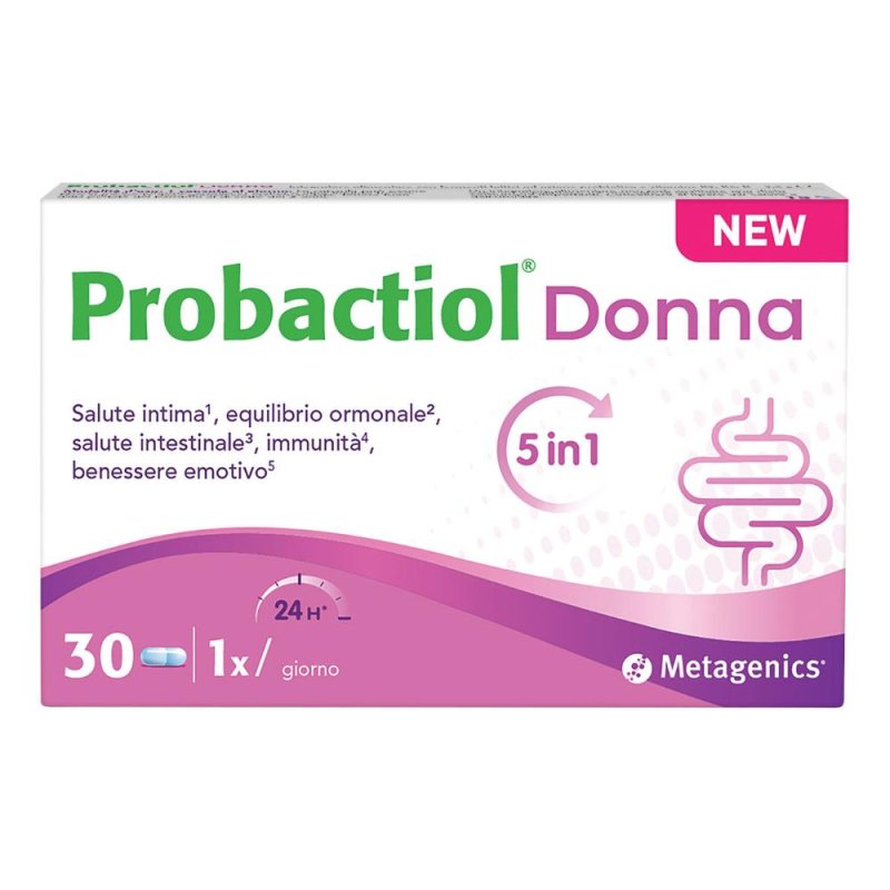 Probactiol Donna Probiotico per Benessere Intimo e Flora Vaginale 30 Capsule Probactiol Donna Probiotico per Benessere Intimo e Flora Vaginale 30 Capsule