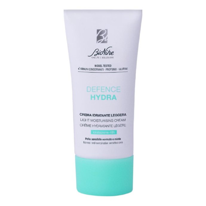 BioNike Crema idratante leggera 50 ml &ndash; Acido ialuronico e ceramide NG per idratazione 48 ore