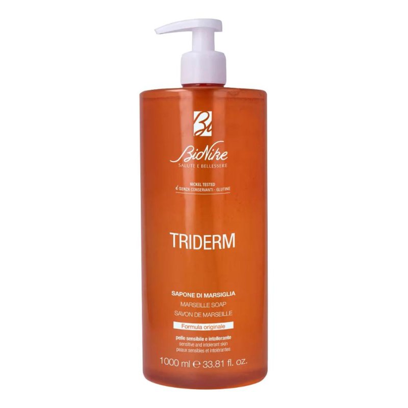 Triderm Sapone Marsiglia Liquido Delicato Mani e Corpo per Pelle Sensibile 1 Litro Triderm Sapone Marsiglia Liquido Delicato Mani e Corpo per Pelle Sensibile 1 Litro