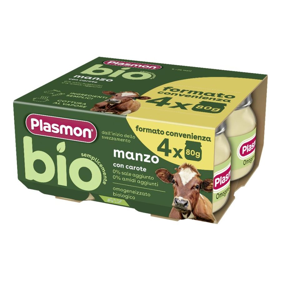 PLASMON BIO OMOG MANZO 4PZ PLASMON BIO OMOG MANZO 4PZ