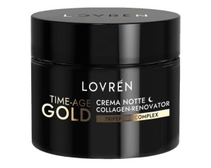 Lovren Time Age Gold Crema Viso Notte Azione Antietà e Antirughe 30ml