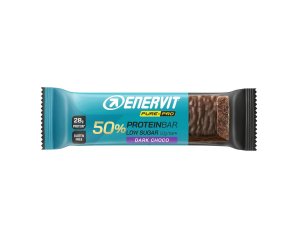 Enervit Pure-Pro - 50% Protein Bar Barretta Alto Titolo Proteico Dark Choco, 55g