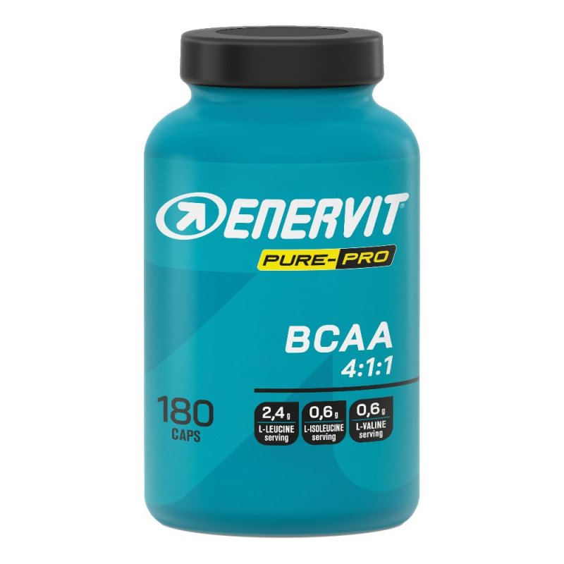 Enervit Pure-Pro - BCAA Integratore di Aminoacidi Ramificati 4:1:1, 180 compresse
