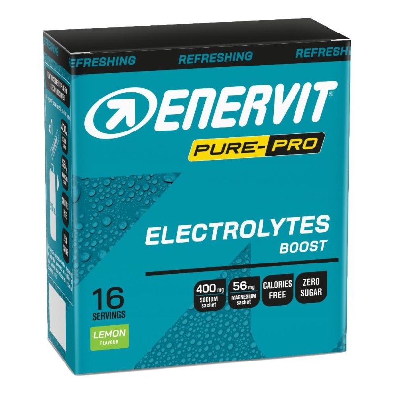 Enervit Pure Pro Electrolytes Boost integratore elettroliti magnesio sodio 16 buste