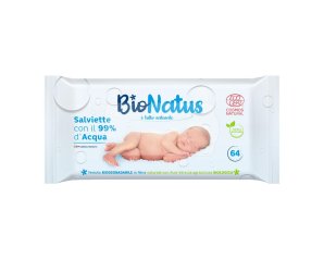 Salviette 99% acqua Bionatus 64 pezzi - salviette baby con acqua 99%