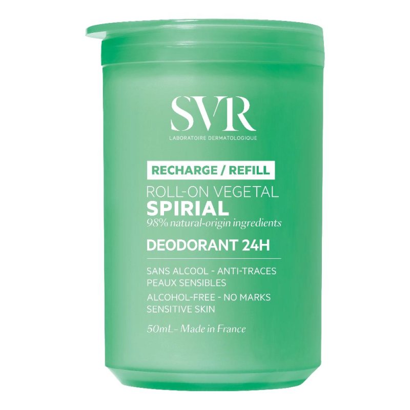 SVR Spirial - Refill Roll-On Vegetal Deodorante per Sudorazione Normale o Eccessiva 50 ml