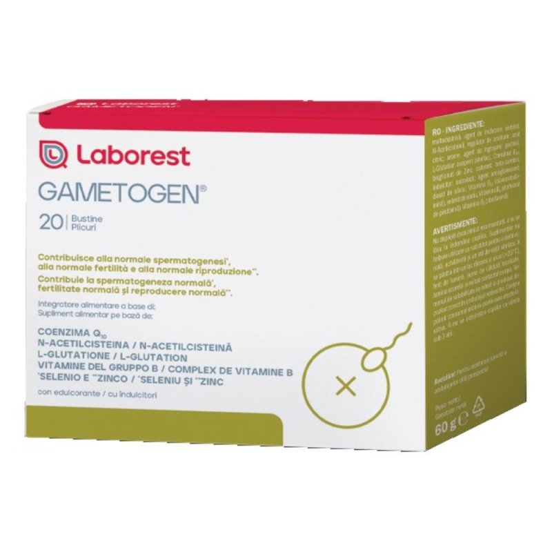 Gametogen Integratore Alimentare per la Fertilità Maschile 20 Bustine Orali Gametogen Integratore Alimentare per la Fertilità Maschile 20 Bustine Orali