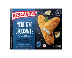 Pescanova merluzzo croccante 250 g - filetti di merluzzo impanati surgelati