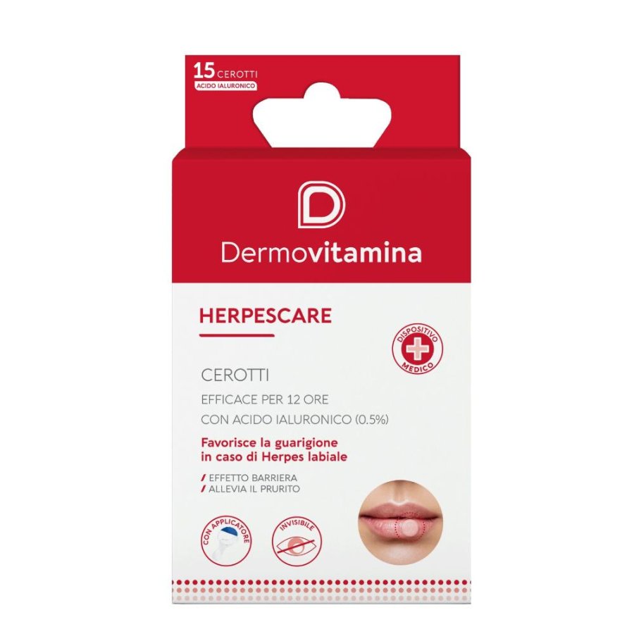 Dermovitamina Herpescare Cerotti per Herpes Labiale – Trattamento Protettivo e Lenitivo Dermovitamina Herpescare Cerotti per Herpes Labiale – Trattamento Protettivo e Lenitivo