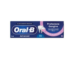 Oral-B Advanced Protezione Gengive Dentifricio Menta Fresca, 75ml