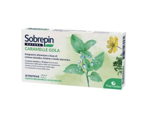 Sobrepin Natura Caramelle per la Gola 20 Pastiglie Balsamiche alle Erbe