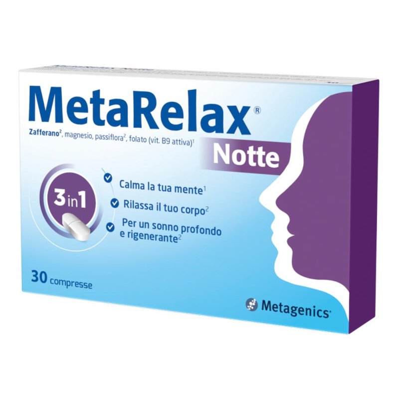 Metarelax Notte Compresse 30 Compresse - integratore alimentare Metarelax Notte Compresse 30 Compresse - integratore alimentare