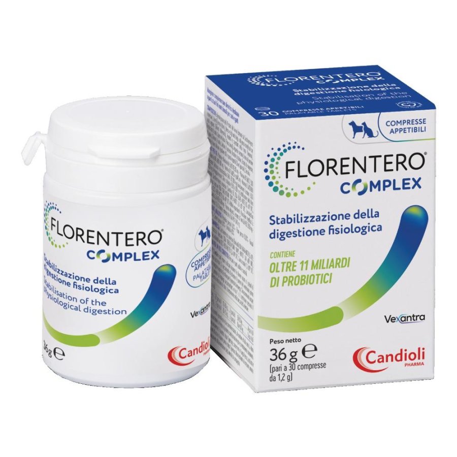 Florentero CPX Integratore Intestinale per Cani e Gatti 30 Compresse Probiotico con Prebiotici Florentero CPX Integratore Intestinale per Cani e Gatti 30 Compresse Probiotico con Prebiotici
