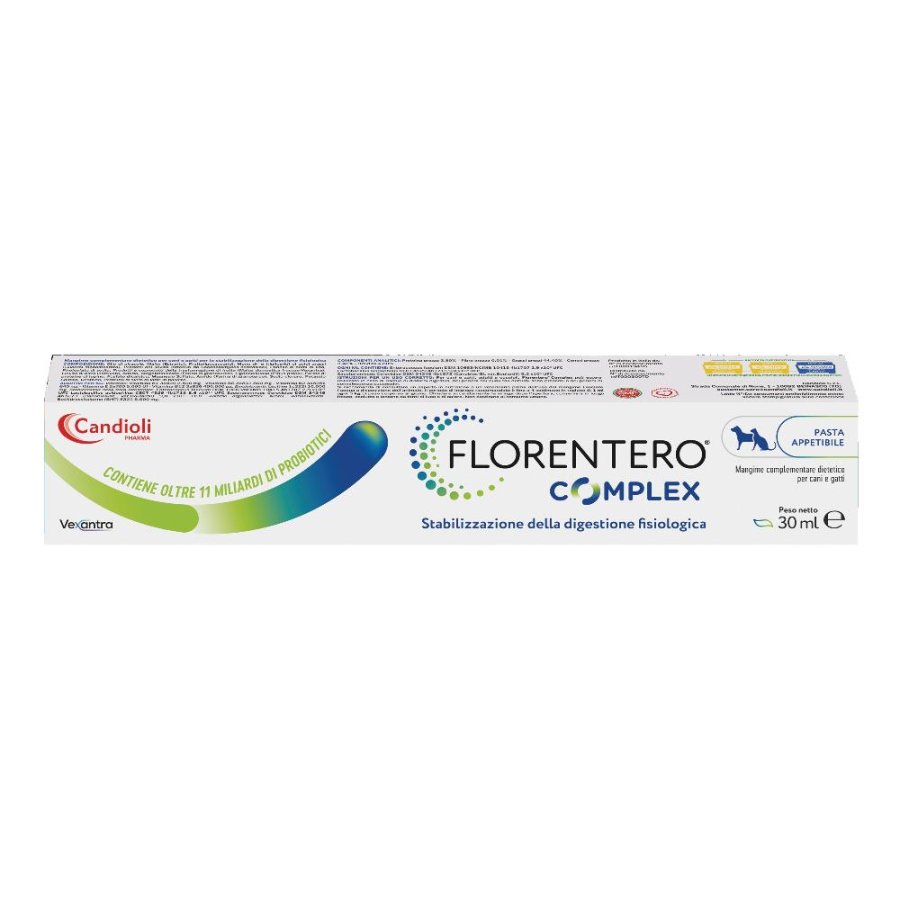 Florentero CPX 30 ml Pasta Orale Cane e Gatto Probiotico Intestinale per il Moment di Diarrea, Convalescenza e Flora Batterica Alterata Florentero CPX 30 ml Pasta Orale Cane e Gatto Probiotico Intestinale per il Moment di Diarrea, Convalescenza e Flora Batterica Alterata