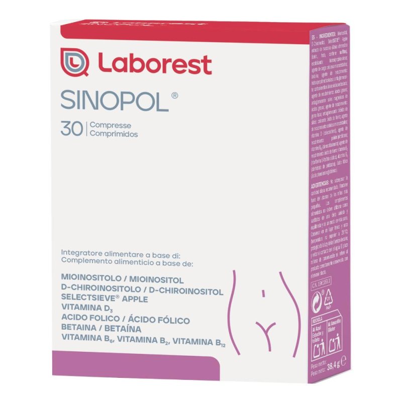 Laborest Sinopol Integratore Alimentare Disturbo dell'Ovaio Policistico 30 compresse Laborest Sinopol Integratore Alimentare Disturbo dell'Ovaio Policistico 30 compresse