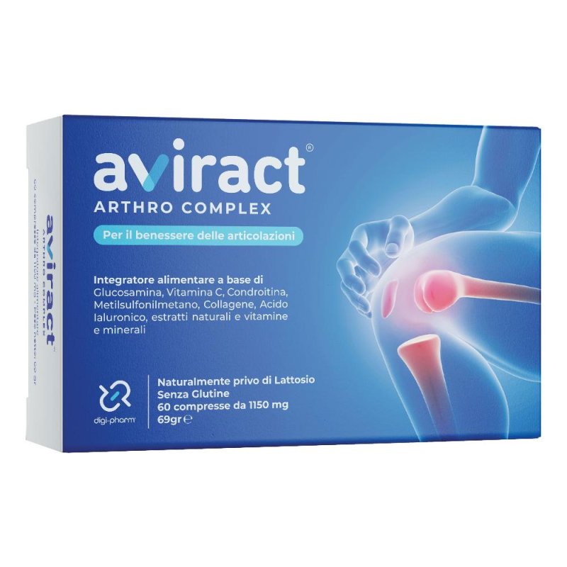 Aviract Arthro Complex 60 compresse - integratore per benessere articolare con glucosamina, condroitina e collagene Aviract Arthro Complex 60 compresse - integratore per benessere articolare con glucosamina, condroitina e collagene