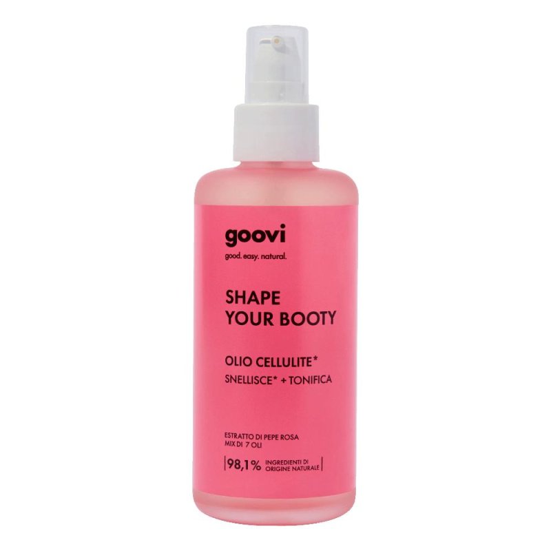 Goovi olio cellulite 150 ml - olio corpo drenante e tonificante contro gli inestetismi della cellulite