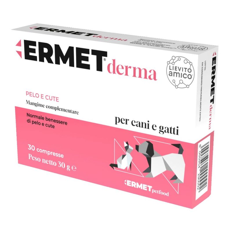 ERMET DERMA PELO E CUTE 30CPR