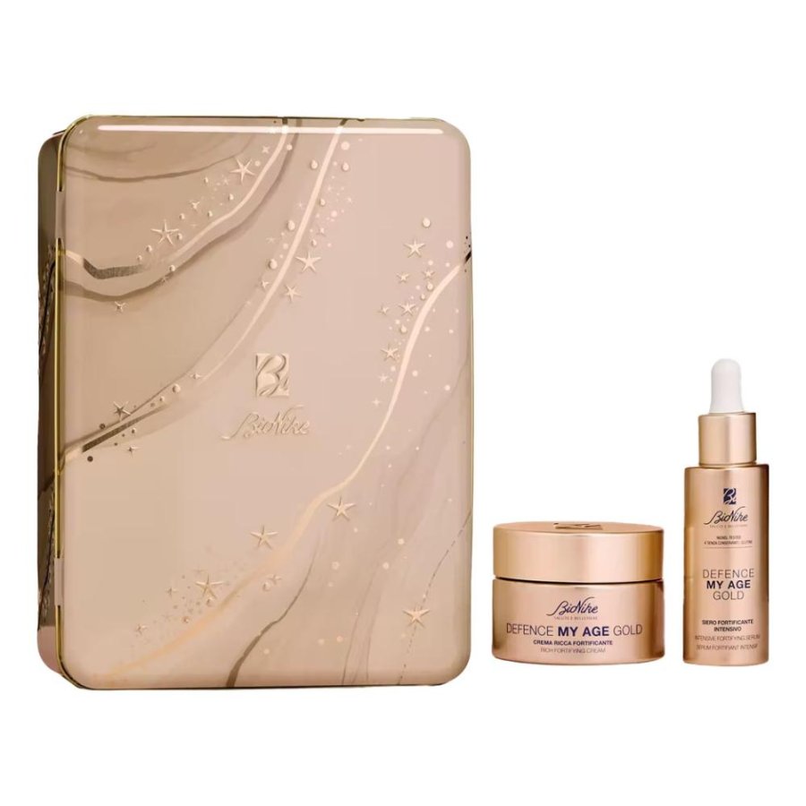 Bionike Cofanetto Regalo Defence My Age Gold Siero Fortificante Intensivo 30 ml + Crema Ricca Fortificante 50 ml Bionike Cofanetto Regalo Defence My Age Gold Siero Fortificante Intensivo 30 ml + Crema Ricca Fortificante 50 ml