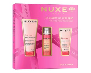 Nuxe Cofanetto Coffret Very Rose – Gel Doccia 100 ml + Acqua Profumata 30 ml + Crema Mani e Unghie 50 ml