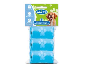 Sacchetti igienici Wipets per cani e gatti 60 pezzi – sacchetti igienici per raccolta bisogni animali