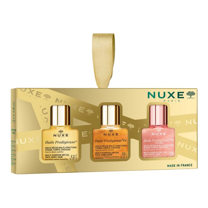 Nuxe Cofanetto Mini Huile Prodigieuse Classico + Or + Or Floral 3 x 10 ml Nuxe Cofanetto Mini Huile Prodigieuse Classico + Or + Or Floral 3 x 10 ml