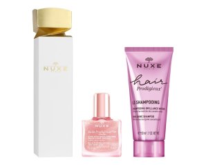 Nuxe Cracker Hair Prodigieux Huile Prodigieuse con shampoo effetto lucentezza 50ml + olio secco florale multi-funzione 10ml